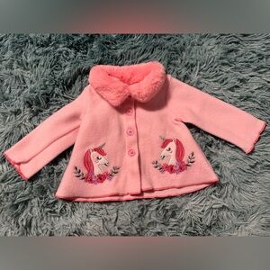 Charming Pink Unicorn Kids Sweater